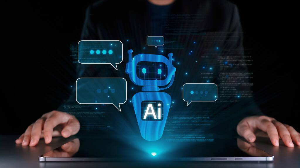 Interaksi manusia dengan asisten virtual AI